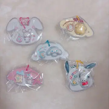 산리오 캐릭터즈 패키지 참 & 초코 보로 5개 세트