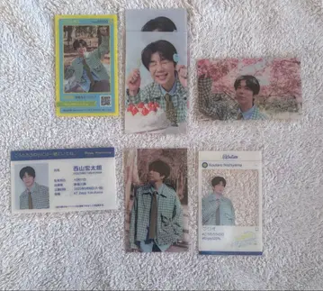 니시야마 코타로 랜덤 클리어 트레이딩 카드 7장