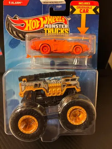 핫휠 몬스터 트럭 크러쉬 가능한 자동차 포함 2대 세트