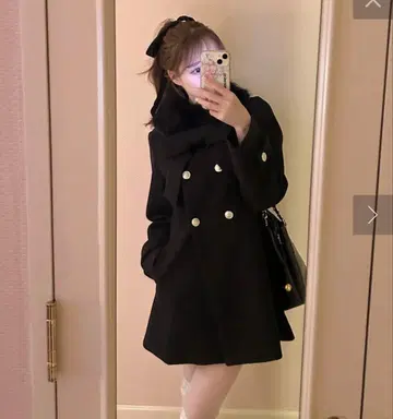 OLIVE des OLIVE 멀티 way 리본 미들 코트