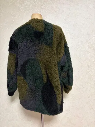 카모플라쥬 패턴 플리스 자켓