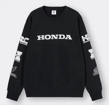 GU HONDA 혼다 맨투맨 풀오버 블랙