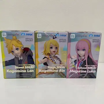 프로젝트 세카이 버추얼 싱어 피규어 3종 린 렌 루카