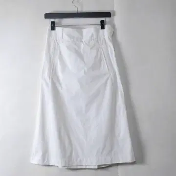 마가렛호웰 / 코튼 롱 스커트 흰색 A라인 화이트