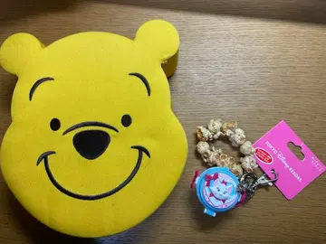 택 포함 디즈니 마리 팝콘 키링 푸우 상자 묶음 판매