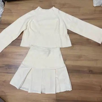 Rirandture 리브 니트 스웨터 & 스커트 셋업