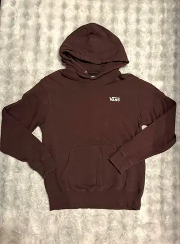VANS 브라운 후드티 S