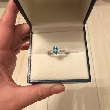 특가 블루 지르콘 반지