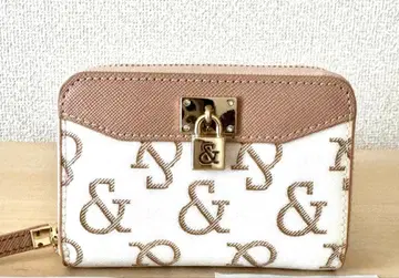 새상품 PINKY&DIANNE 키링 포함 미니 지갑 동전 지갑 핑크