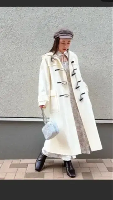 snidel 화이트 더플 코트