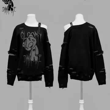 GLOOMY x DimMoire 그루~미~ 장난 니트/Black