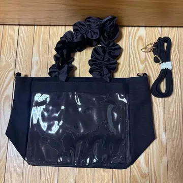 자카마트 이타백 A4 다기능 2WAY 핸들 프릴 토트백 블랙