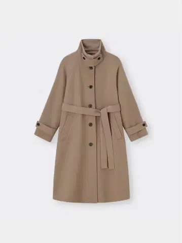 gu 코지 멜톤 발마칸 코트 브라운 L