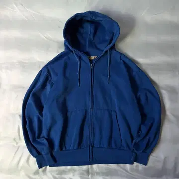 90s NORTH WEST TERRITORY 블루 집업 후드티