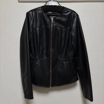 블랙 가죽 자켓