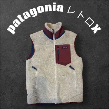 [ 새상품급 ] patagonia 레트로X 베스트 크림/버건디