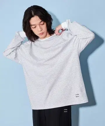 CITEN 스트라이프 티셔츠 화이트