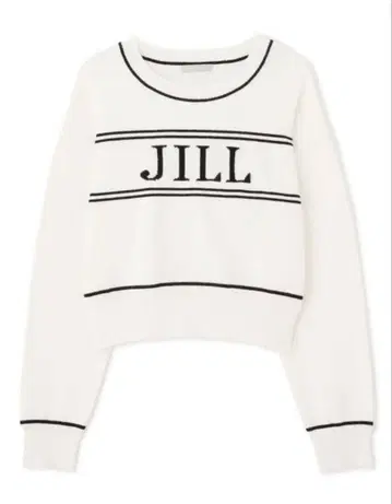 JILL by JILLSTUART 바이컬러 빅 로고 니트