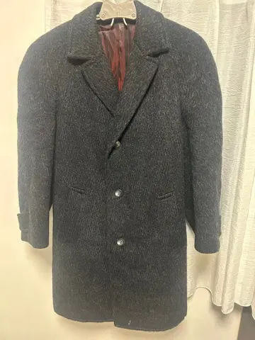 60s 모헤어 모헤어 코트 케멜 헤어 혼방 C&A