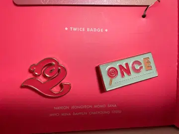 TWICE 배지 2종 세트