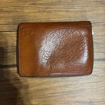 Lee 브라운 가죽 접이식 지갑