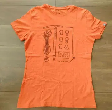 MAMMUT 반팔 T셔츠 오렌지 L