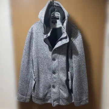 BEAMS HEART 후드 부착 그레이 자켓 L 사이즈