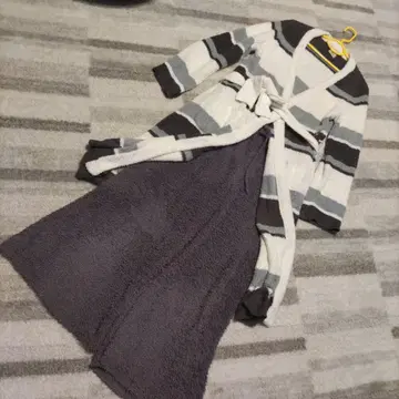 piato pique 스트라이프 로브 & 와이드 팬츠 상하의 세트