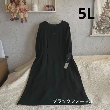 새상품 빅 사이즈 5L 블랙 포멀 원피스 상복 관혼상제