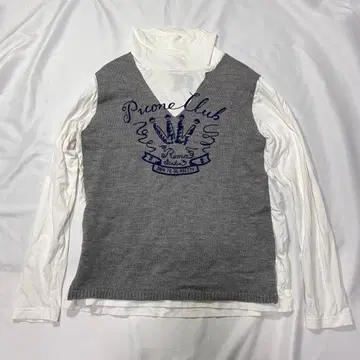 Picone Club 터틀넥 이소재 긴팔 티셔츠