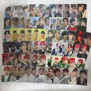 enhypen 정원 묶음 판매 트레이딩 카드 아크릴 스탠드 부채 캔 배지