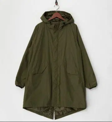 JOURNAL STANDARD 올리브색 롱 기장 모즈 코트