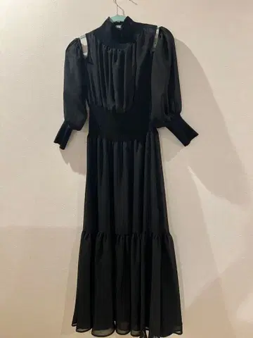 rienda 블랙 롱 드레스 S 사이즈