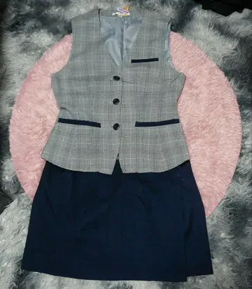 사무복 베스트 큐롯 스커트 세트 사이즈 9호