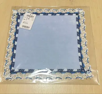 ANA 치카자와 레이스 타월 손수건 아쿠아 블루