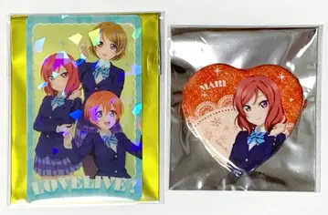 러브 라이브 아토레 니시키노 마키 캔뱃지 클리어 카드 2종 세트