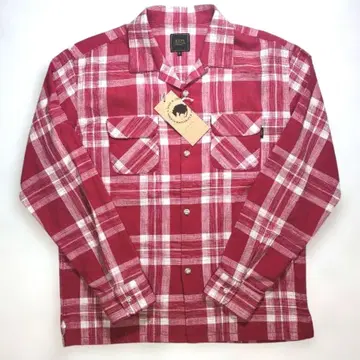 RATS RED 코튼 체크 셔츠 미사용 M made in Japan