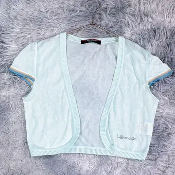 LEONARD [ M ] 시어 프론트 오픈 가디건 민트 그린 여성용