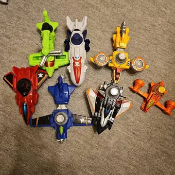 슈퍼전대 히어로 완구 비행기 7세트