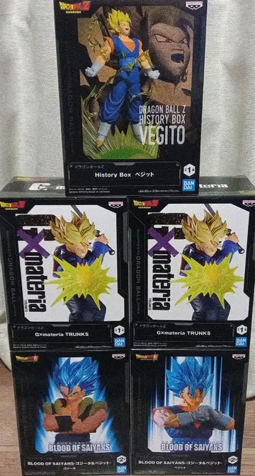 드래곤볼 피규어 묶음 판매 미개봉 5체 세트