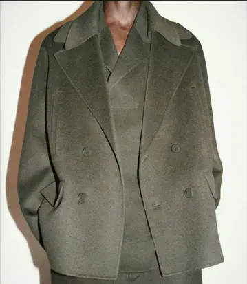 COS 더블 프레스 토피 코트 50