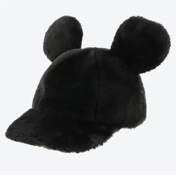 미키 퍼 캡 블랙