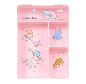 산리오 리틀트윈스타 키키라라 주변 잡화 뚜껑 포함 트레이