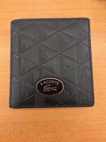 LACOSTE 블랙 접이식 지갑