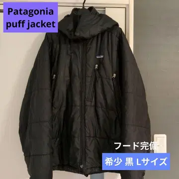 [레어 블랙 L] 01년산 Patagonia 퍼프 자켓 후드 완비