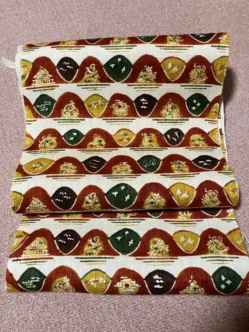 4 9치 나고야 오비 미재단 염색 오비 원산 민예 세리자와 케이스케풍