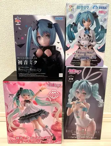 인기 애니메이션 하츠네 미쿠 프라이스 피규어 4개 세트 묶음 판매