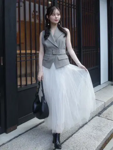 미사용 새상품 택 포함 FRAY I.D 벨트 포함 베스트 00