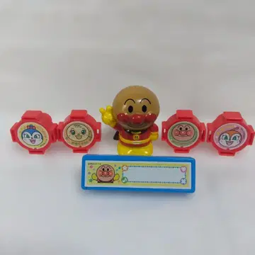 호빵맨 피규어 네임 스탬프 세트