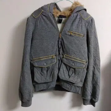 마크 제이콥스 후드 부착 그레이 점퍼